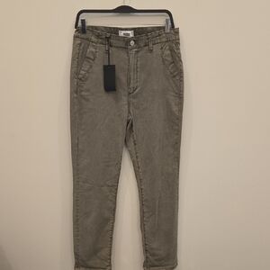 NWT PAIGE Straight Leg Drew Pant Vintage Ivy Green Size 28